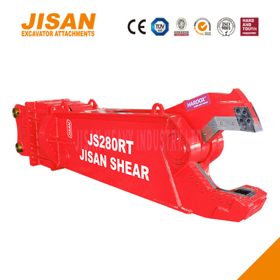 قیچی های هیدرولیکی برای برش و بازیابی مواد خرد شده در سایت های تخریب صنعتی با چرخش 360 درجه