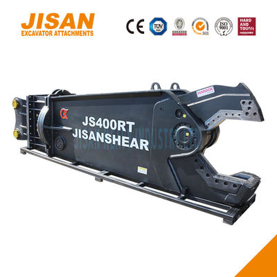 قیچی فلزی بیل مکانیکی JS400RT طراحی شده برای حداکثر راندمان و استحکام، چرخش 360 درجه، شیر سرعت و نیروی برش 800T