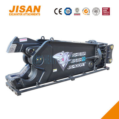 قیچی فلزی بیل مکانیکی JS400RT طراحی شده برای حداکثر راندمان و استحکام، چرخش 360 درجه، شیر سرعت و نیروی برش 800T