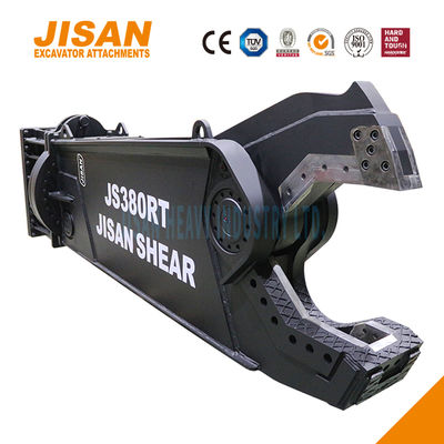 قیچی فلزی بیل مکانیکی چرخش 360 درجه 800T نیروی برش شیر سرعت فولاد مقاوم در برابر سایش حداکثر راندمان