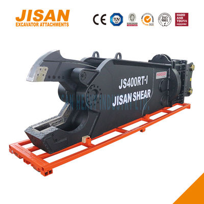 قیچی فلزی بیل مکانیکی چرخش 360 درجه 800T نیروی برش شیر سرعت فولاد مقاوم در برابر سایش حداکثر راندمان