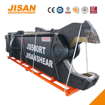 قیچی فلزی بیل مکانیکی JS800RT با چرخش 360 درجه و نگهدارنده چاقوی با استحکام بالا برای سایت های تخریب صنعتی