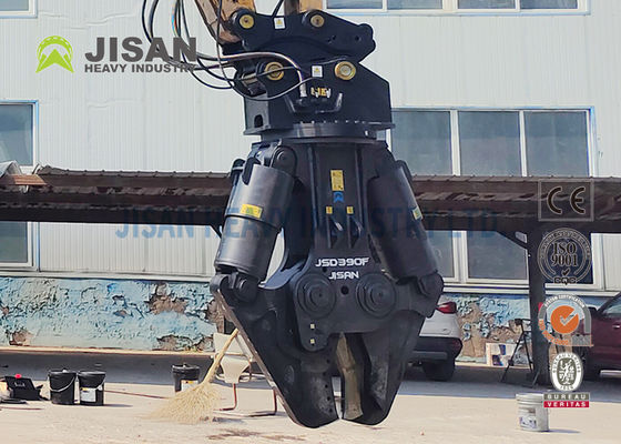 360 Deg Rotation Excavator Metal Shears High Strength Steel Replaceable Blade Abrasion-Resistant