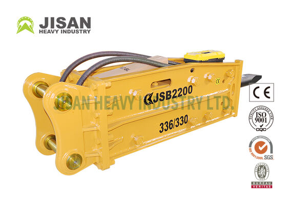 چکش ضربه ای صخره شکن بیل مکانیکی بادوام برای ساخت و ساز معدن معدن و کاربردهای سنگین مهندسی عمران ساخته شده است.
