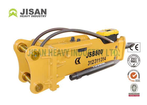چکش ضربه ای صخره شکن بیل مکانیکی بادوام برای ساخت و ساز معدن معدن و کاربردهای سنگین مهندسی عمران ساخته شده است.