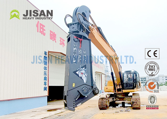 برش ضایعات هیدرولیک روتاری بیل مکانیکی 6-50T برای ماشین آلات ساختمانی
