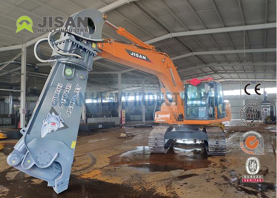 برش ضایعات هیدرولیک روتاری بیل مکانیکی 6-50T برای ماشین آلات ساختمانی