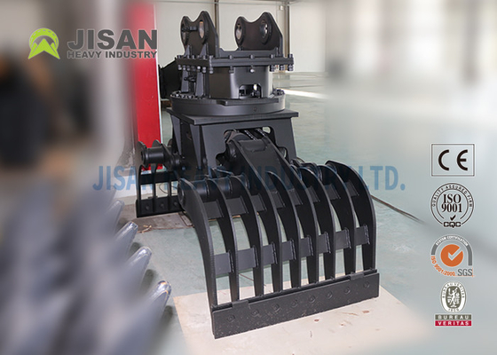 چنگک تخریبی چرخشی مربعی سنگ هیدرولیک، چنگال مرتب سازی بیل مکانیکی